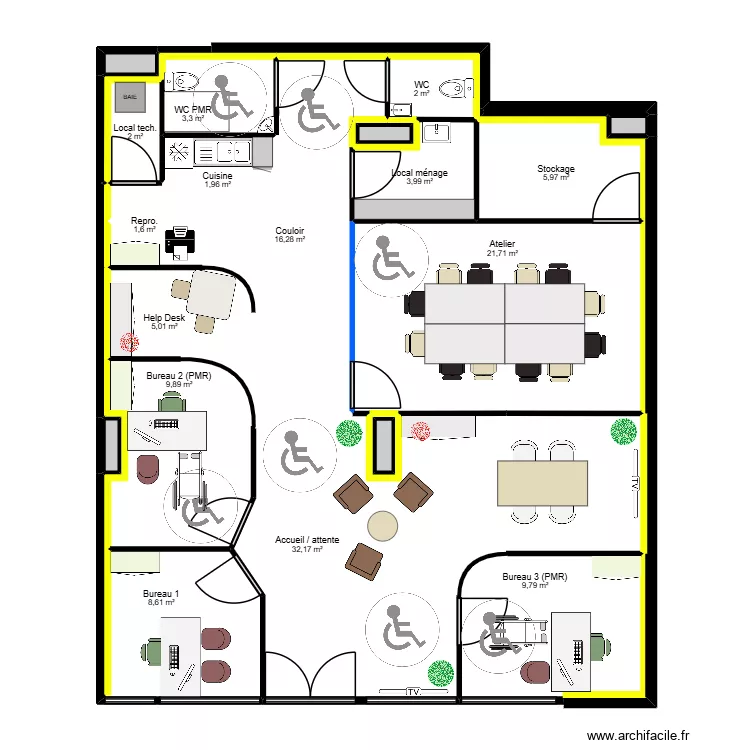 Béziers nv local - v3.1. Plan de 22 et 127 m² Béziers nv local - v3.1. Plan de 22 et 127 m²