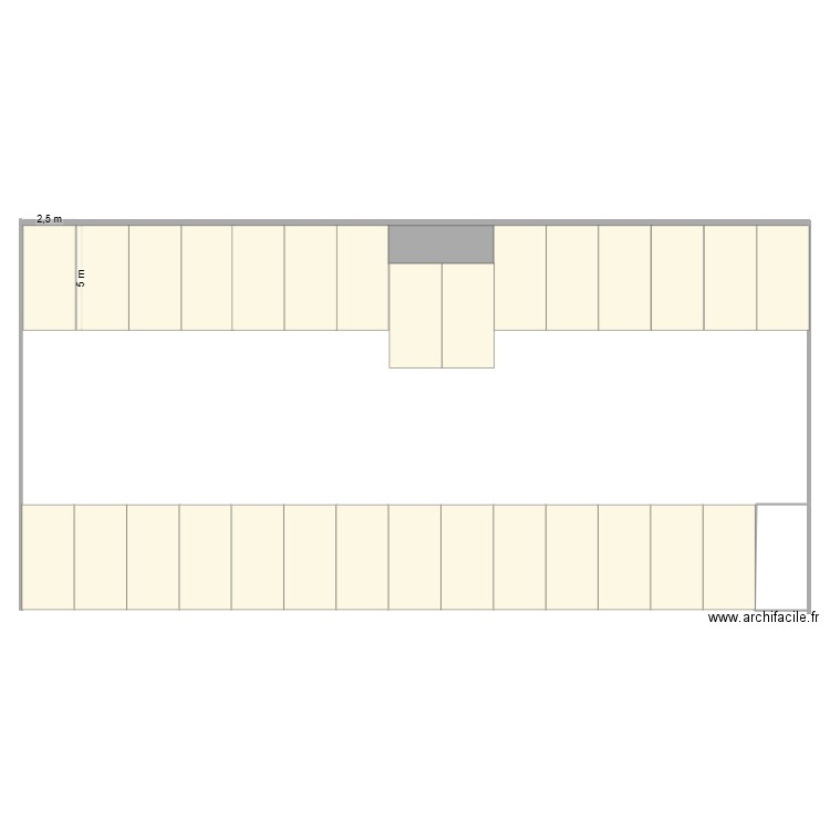 Parking arrière. Plan de 0 pièce et 0 m2