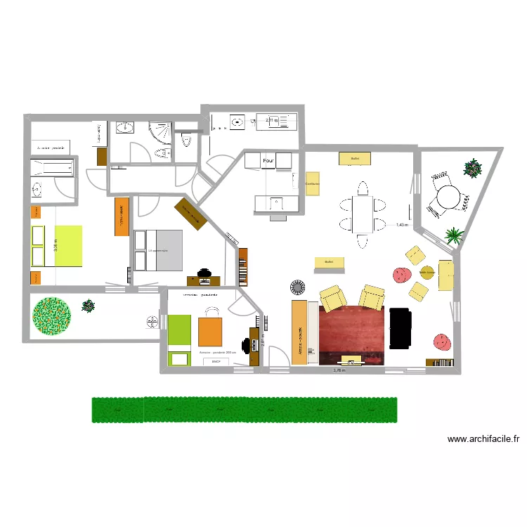 Jardins du Potier version 3. Plan de 