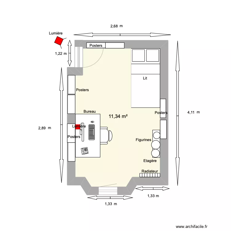 Plan lumi&egrave;re MC 2. Plan de 0 pièce et 0 m2