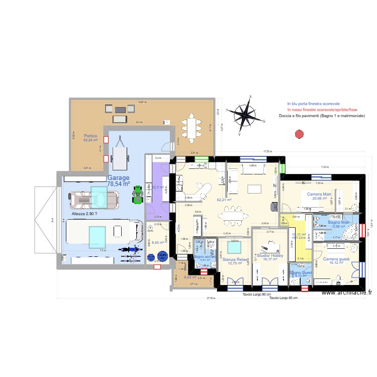Angera_11b. Plan de 14 pièces et 316 m2