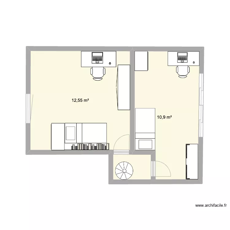 appartement Frochot. Plan de 