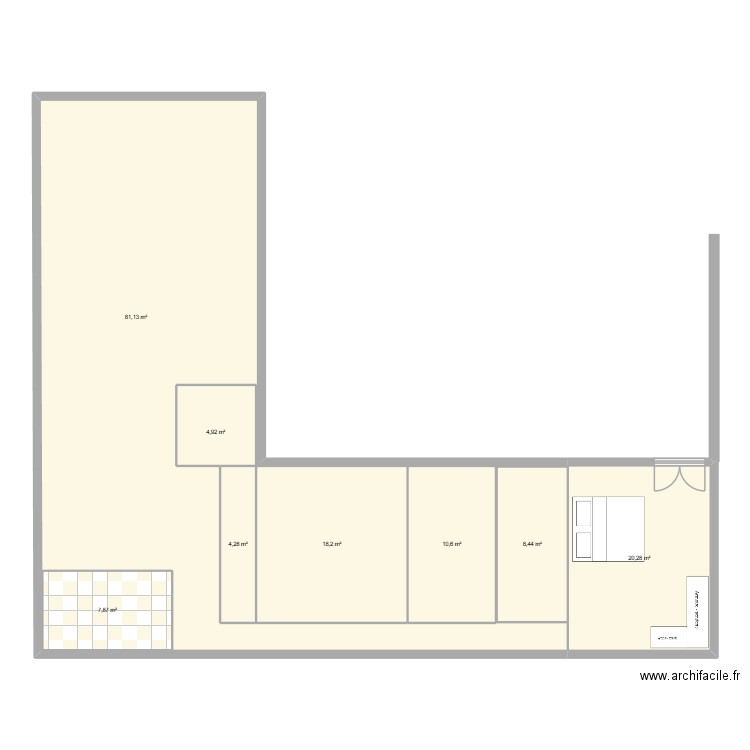 maison. Plan de 8 pièces et 202 m2