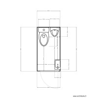 WC avec urinoir et lave-mains