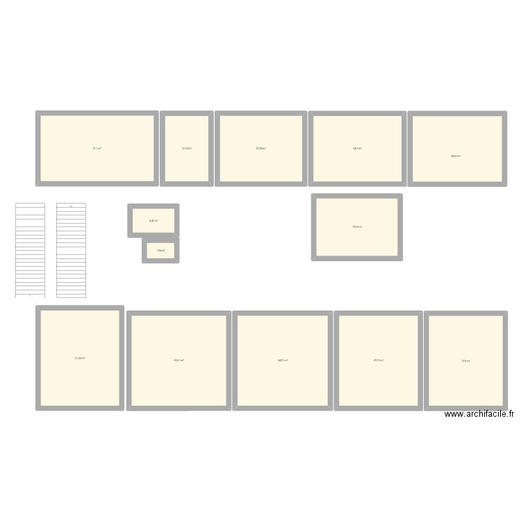 Renovation. Plan de 13 pièces et 300 m2