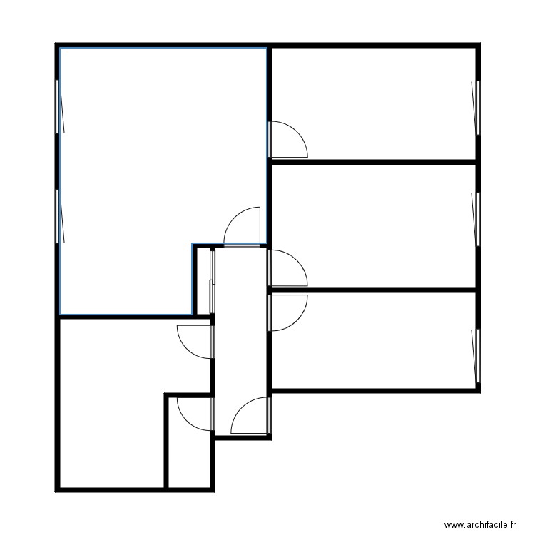 SCI GRANGE. Plan de 8 pièces et 76 m2