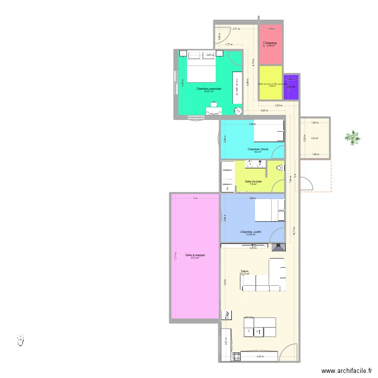 flayosc. Plan de 10 pièces et 134 m2