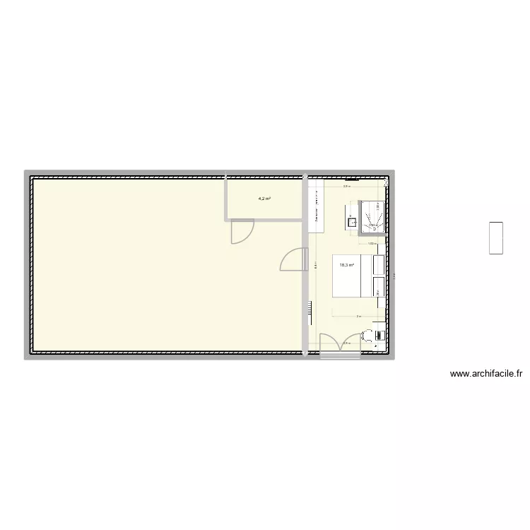 suite parentale. Plan de 