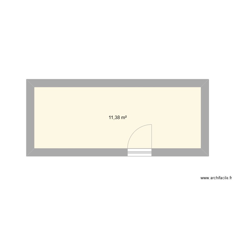 tiny house. Plan de 1 pièce et 11 m2