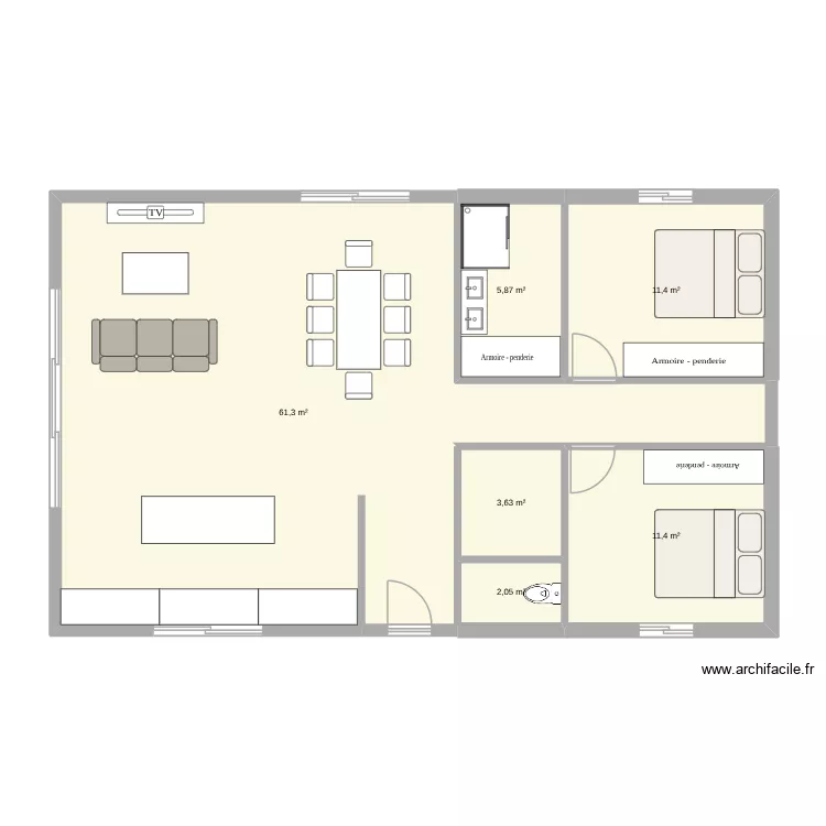 MARCO 1. Plan de 6 et 96 m² MARCO 1. Plan de 6 et 96 m²