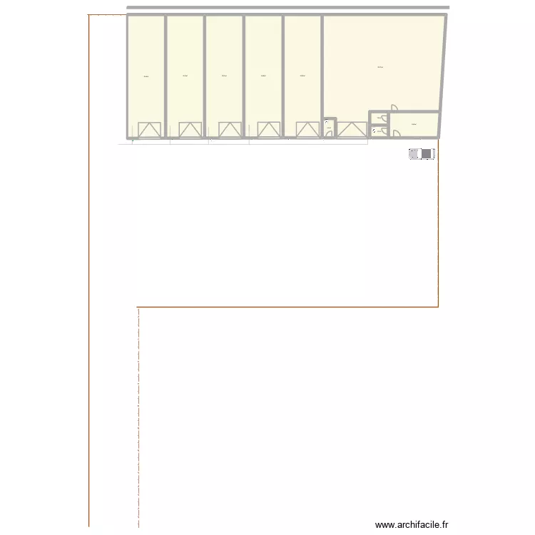 madudu. Plan de 10  et 675 m²