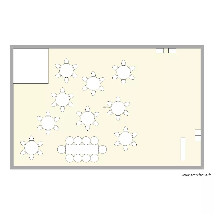 Plan de salle YC. Plan de 