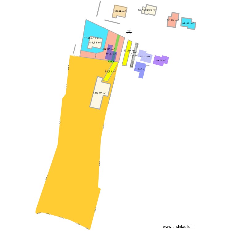 La Cochais A727 V10. Plan de 11 pièces et 2191 m2