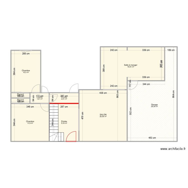 LEGRAND RDC. Plan de 10 pièces et 106 m2