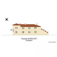 Escourche Fa&ccedil;ade NORD-EST existant
