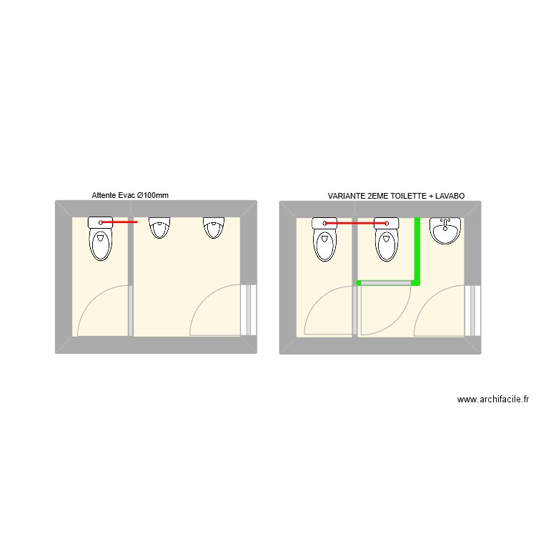 SUDTOY. Plan de 2 pièces et 10 m2