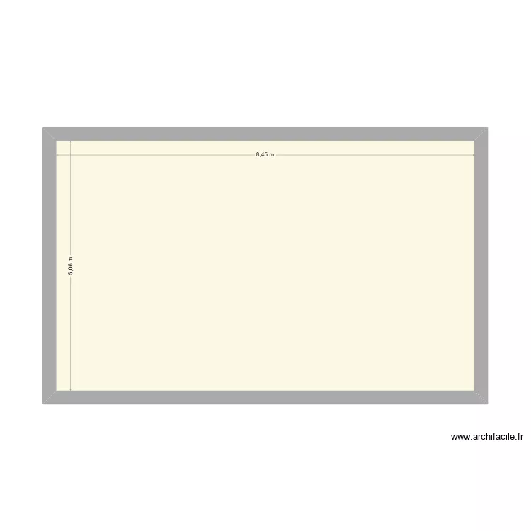 LORIC. Plan de 1  et 43 m²