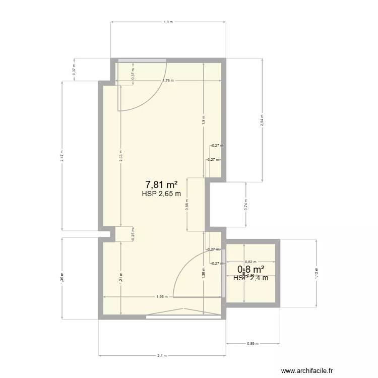 sdb oliv. Plan de 