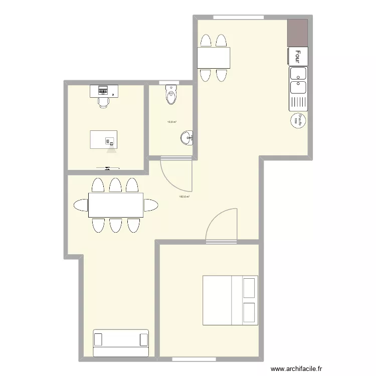 la maison de julien. Plan de 2  et 204 m²