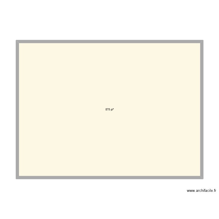 Réno toit cathédrale. Plan de 1 pièce et 81 m2