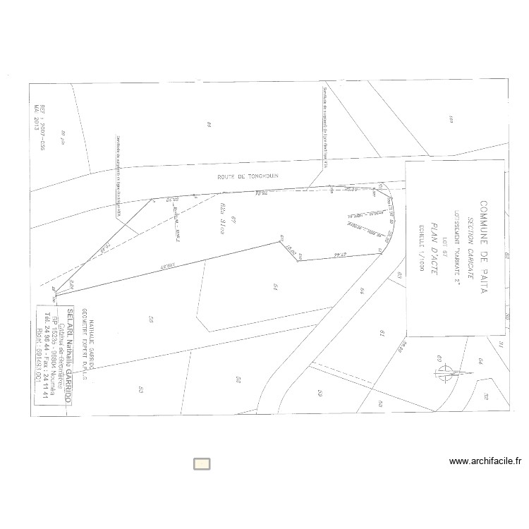Lot 67. Plan de 0 pièce et 0 m2