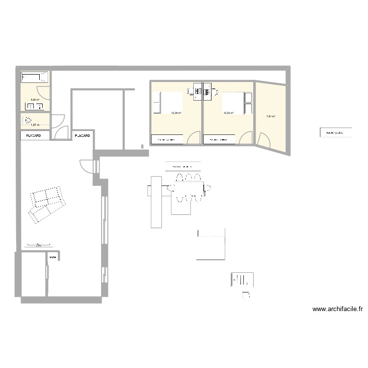 Maison en L DO. Plan de 0 pièce et 0 m2