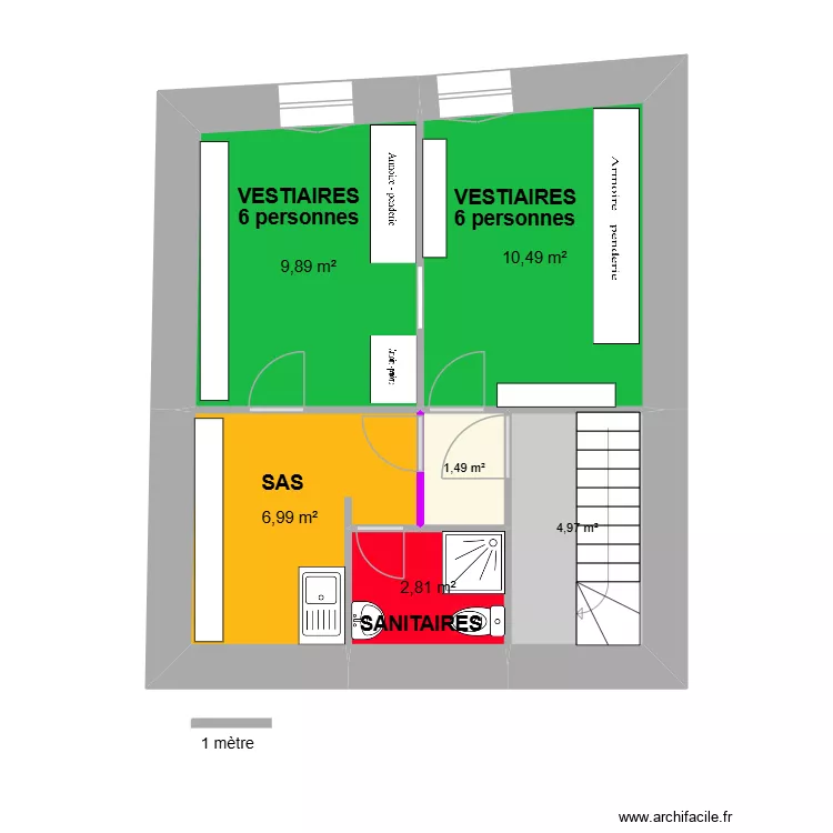 POTIERS 3 R+2.2. Plan de 