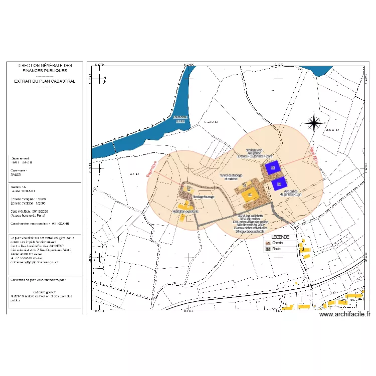 GAEC LE RUISSEAU - plan de situation avant-projet V2. Plan de GAEC LE RUISSEAU - plan de situation avant-projet V2. Plan de