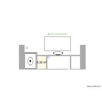 plan travail salle de bain