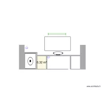 plan travail salle de bain