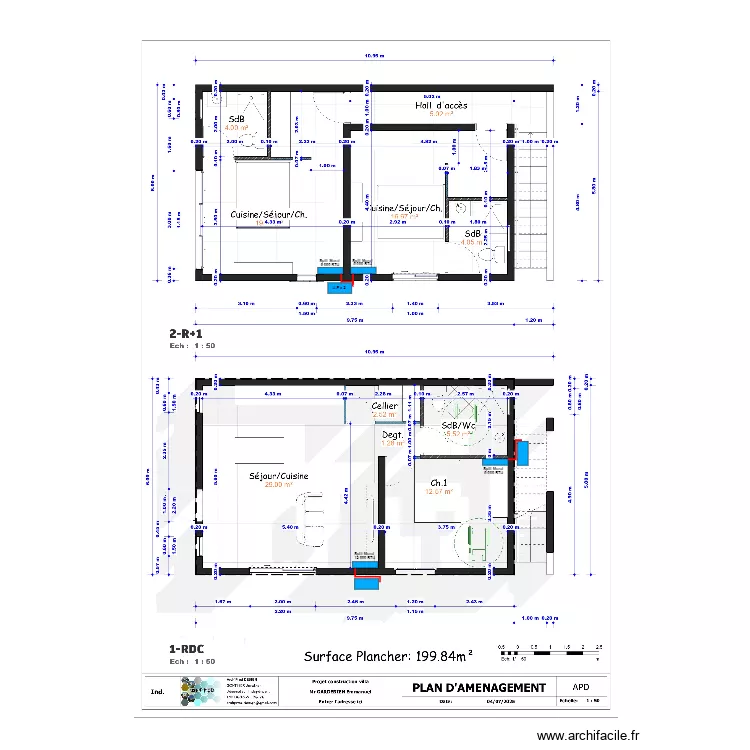 GARDEBIEN Emmanuel. Plan de 