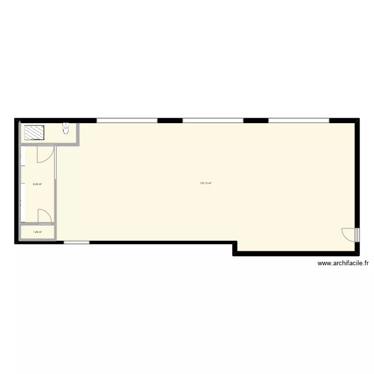 salle de sport. Plan de 3 et 144 m² salle de sport. Plan de 3 et 144 m²