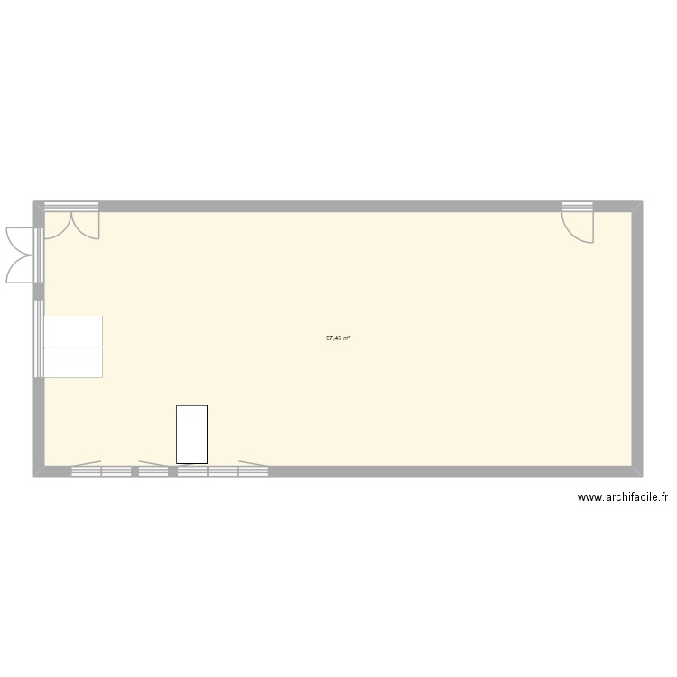 lilly. Plan de 1 pièce et 97 m2