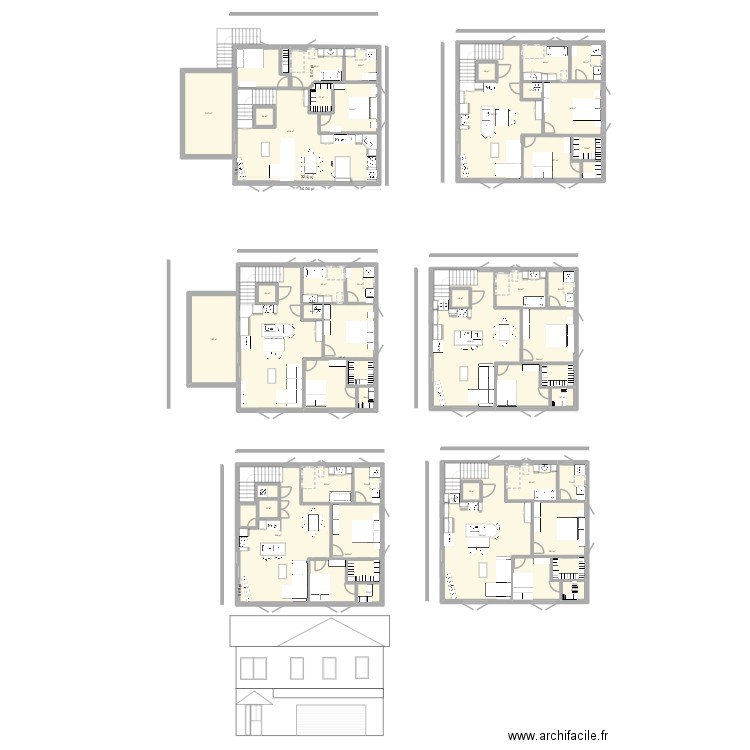 final. Plan de 76 pièces et 1069 m2