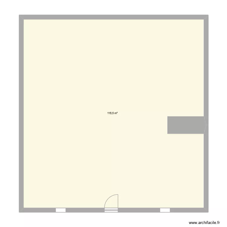 marionnaud. Plan de 1  et 117 m²