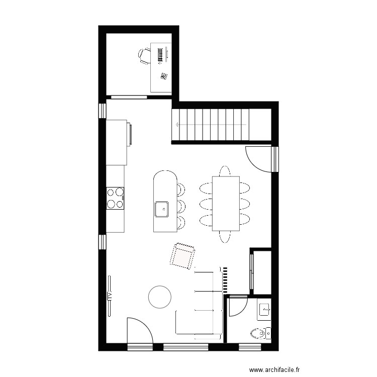 colt 3.4. Plan de 3 pièces et 48 m2