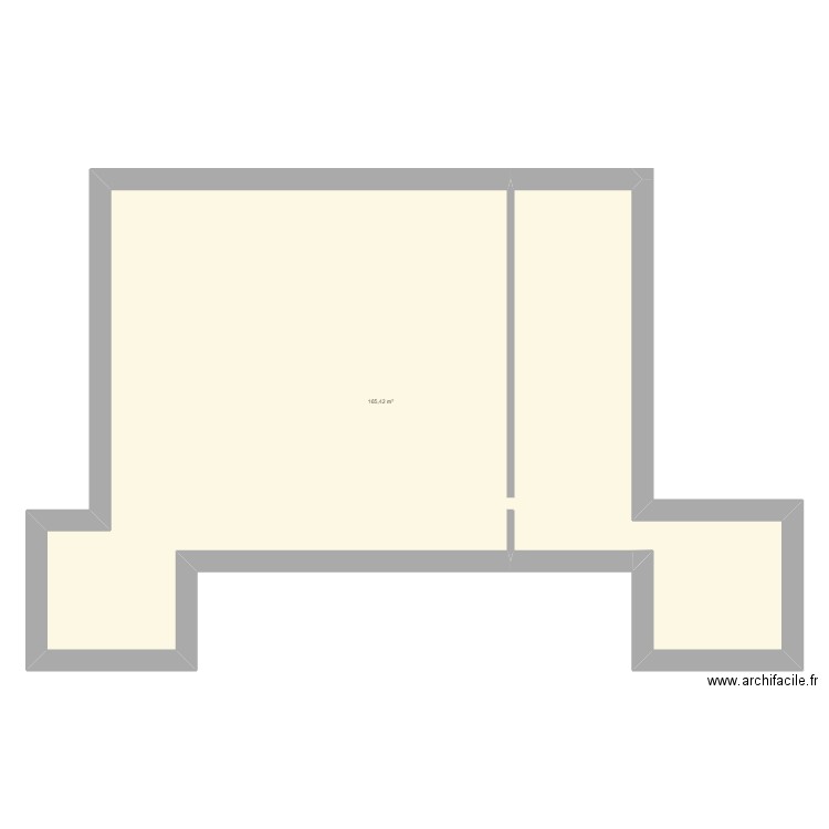 audi. Plan de 1 pièce et 165 m2