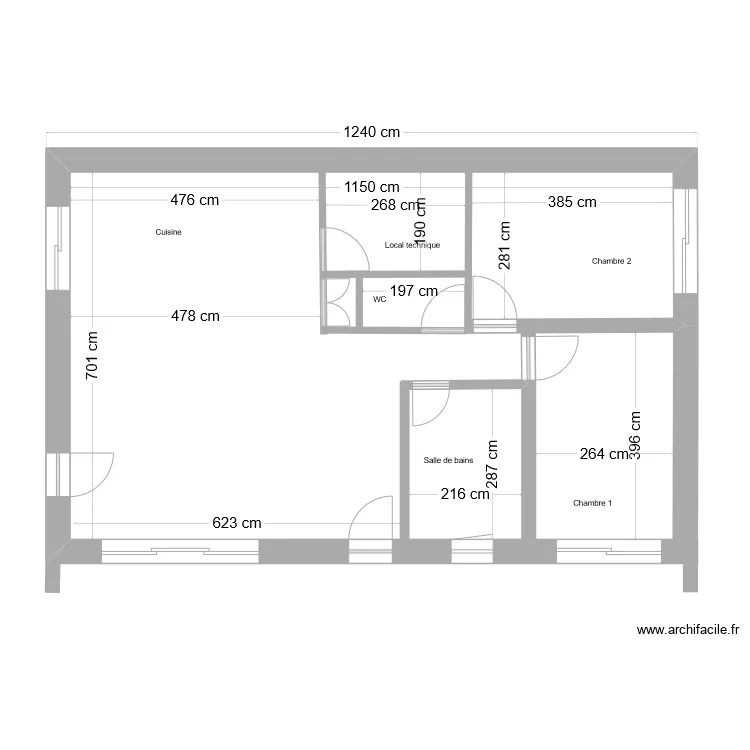 Maison Sarzeau V1.2. Plan de 