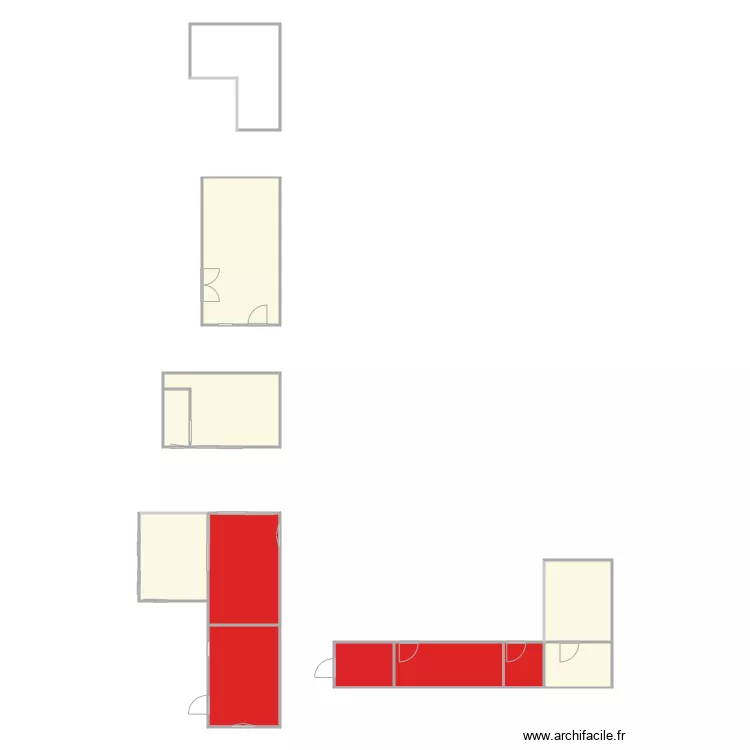 bouchiaire. Plan de 12  et 115 m²
