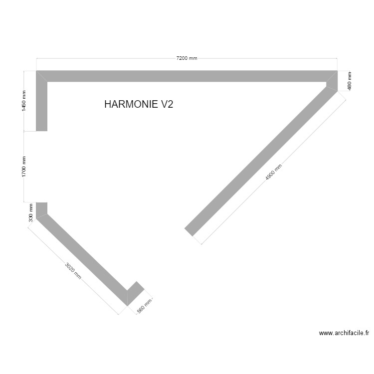 Plan Interior's Harmonie V2. Plan de 0 pièce et 0 m2