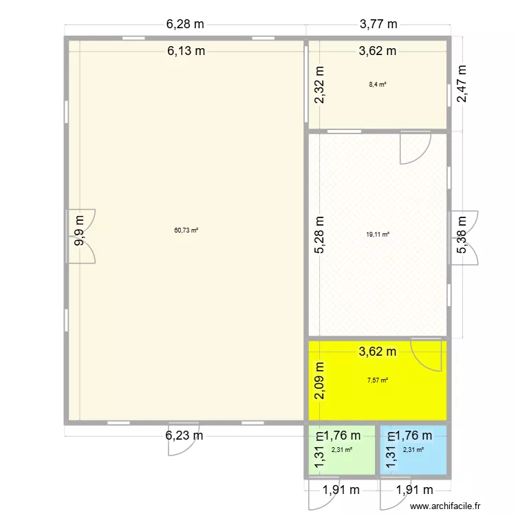 plan mass. Plan de 6 et 100 m² plan mass. Plan de 6 et 100 m²