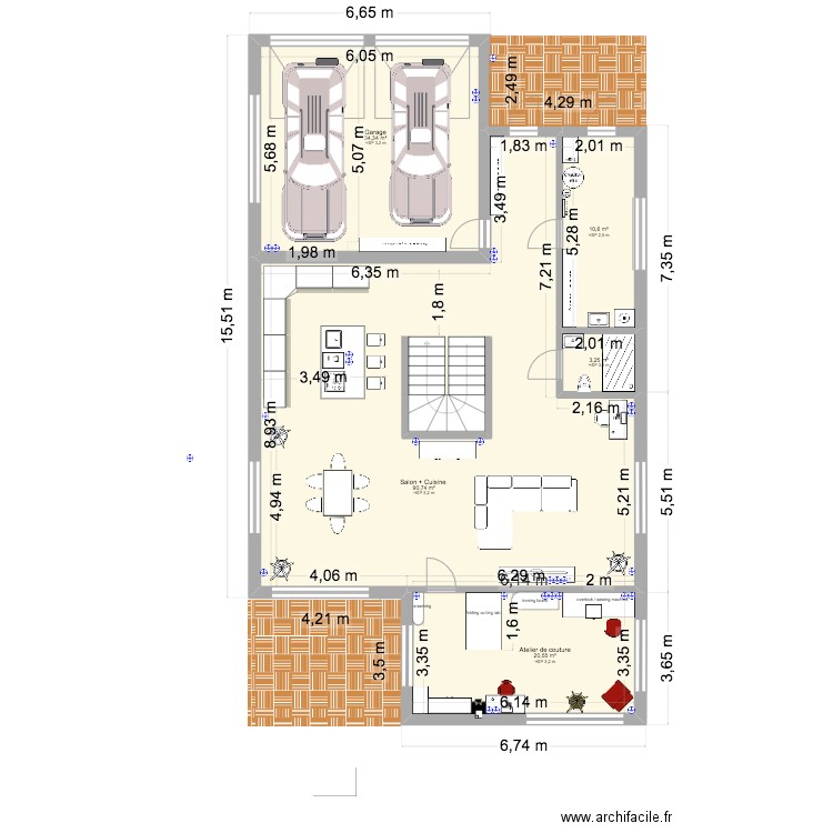 Mironcevo2. Plan de 9 pièces et 248 m2