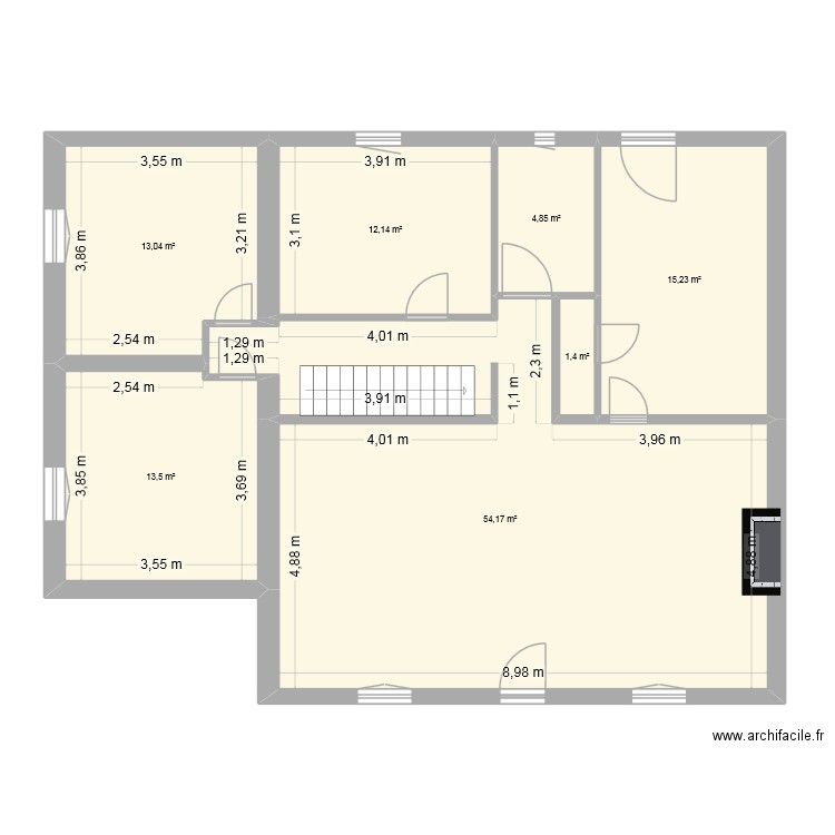 guy adriers 1. Plan de 7 pièces et 114 m2