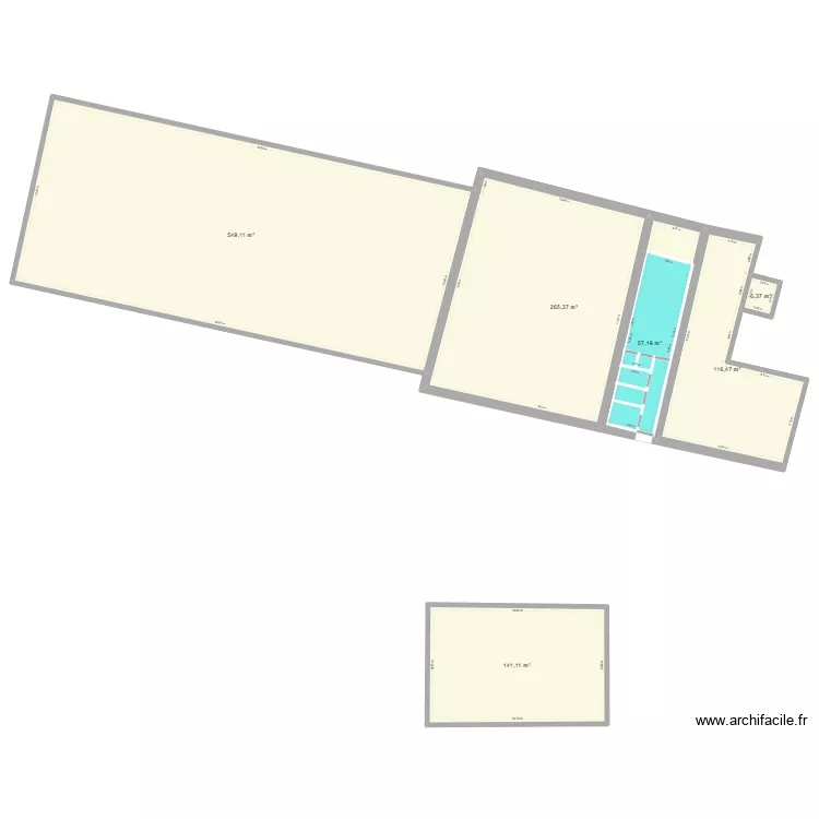 plan de masse atelier fromagerie existant. Plan de 