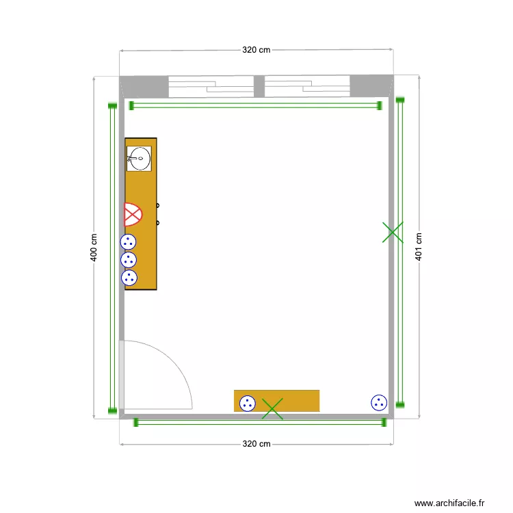 AKOE CABINE2.1 ELEC. Plan de 