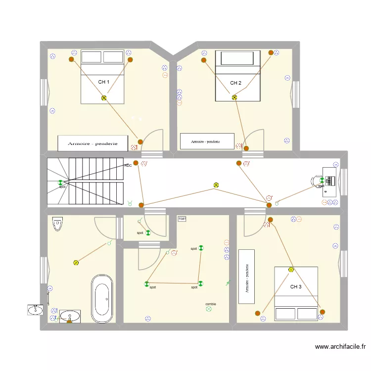 Huez. Plan de 3 et 73 m² Huez. Plan de 3 et 73 m²