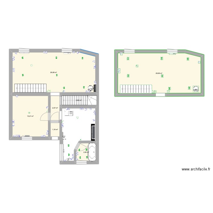 HECTOR DENIIS 47/1. Plan de 7 pièces et 82 m2