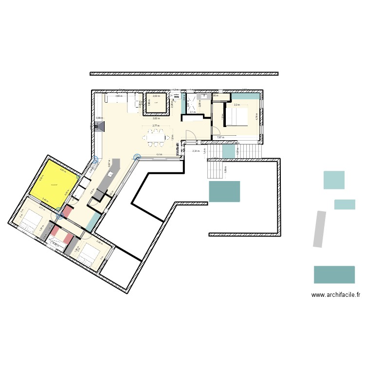 PLAN newlife 2. Plan de 3 pièces et 163 m2