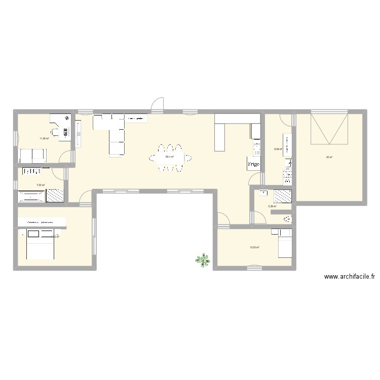 maison legny u. Plan de 8 pièces et 154 m2