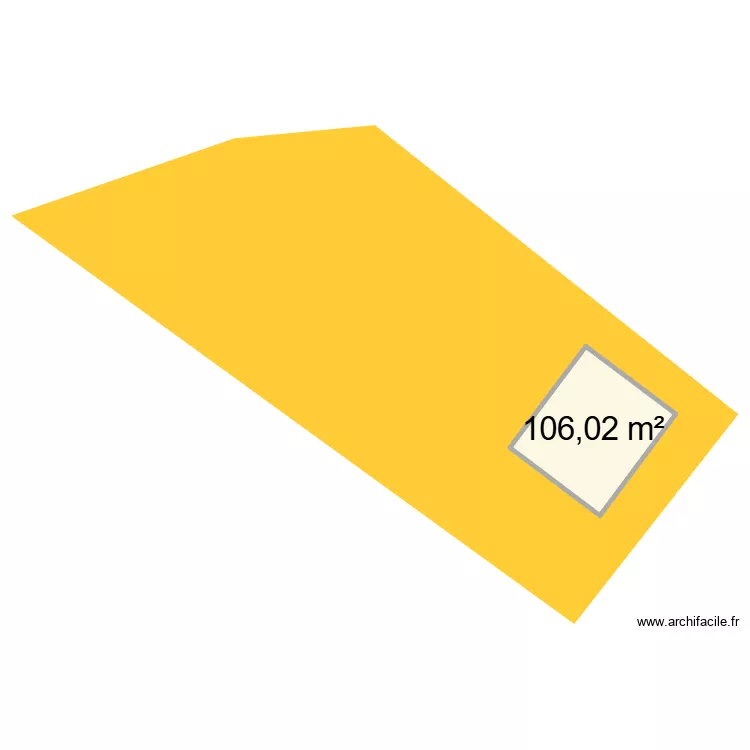 cadastre 2211. Plan de 1 et 106 m² cadastre 2211. Plan de 1 et 106 m²